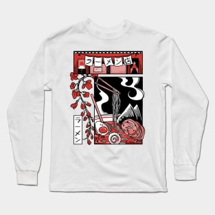 Japanese ramen food Long Sleeve T-Shirt